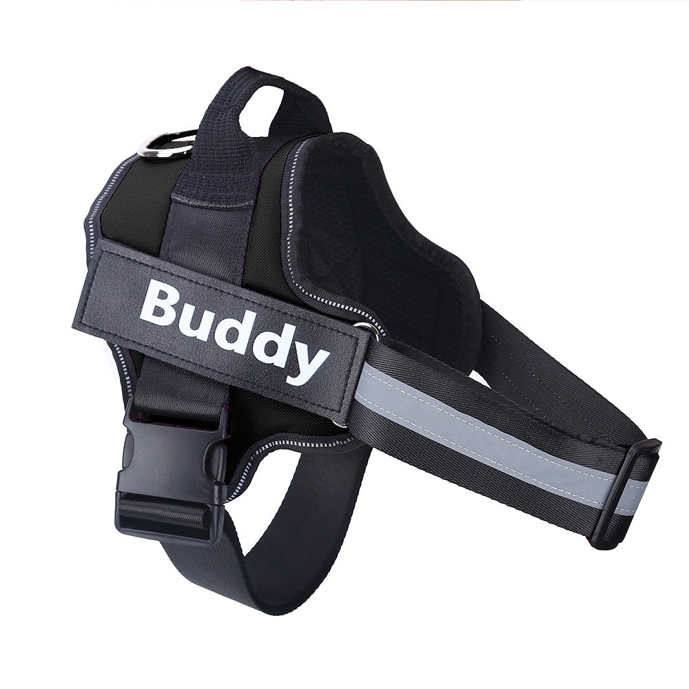 Custom No-Pull Reflective Dog Harness – Adjustable, Breathable Pet Vest