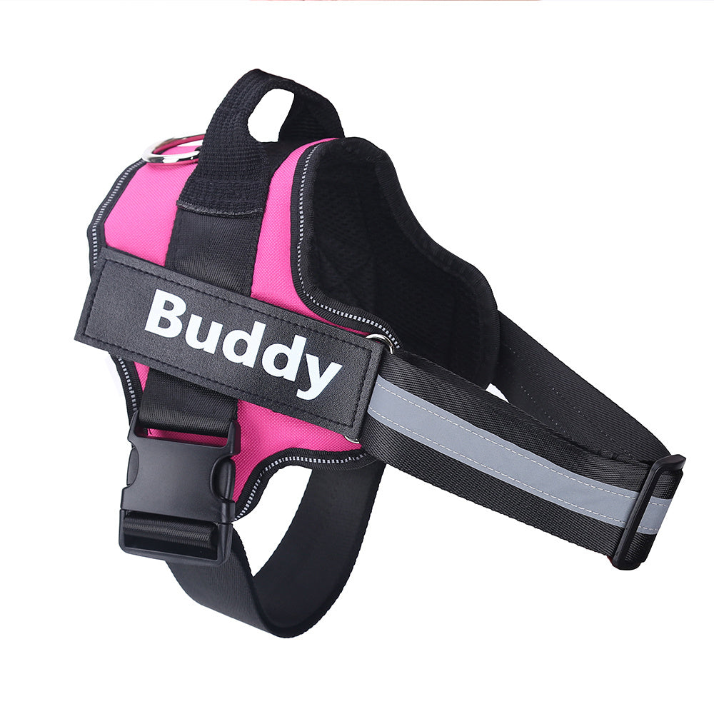 Custom No-Pull Reflective Dog Harness – Adjustable, Breathable Pet Vest