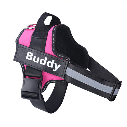 Custom No-Pull Reflective Dog Harness – Adjustable, Breathable Pet Vest