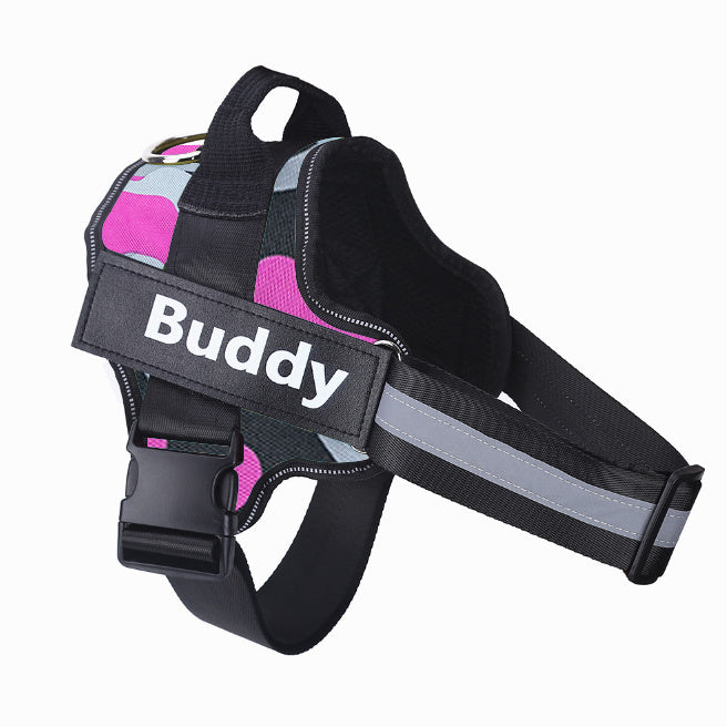 Custom No-Pull Reflective Dog Harness – Adjustable, Breathable Pet Vest