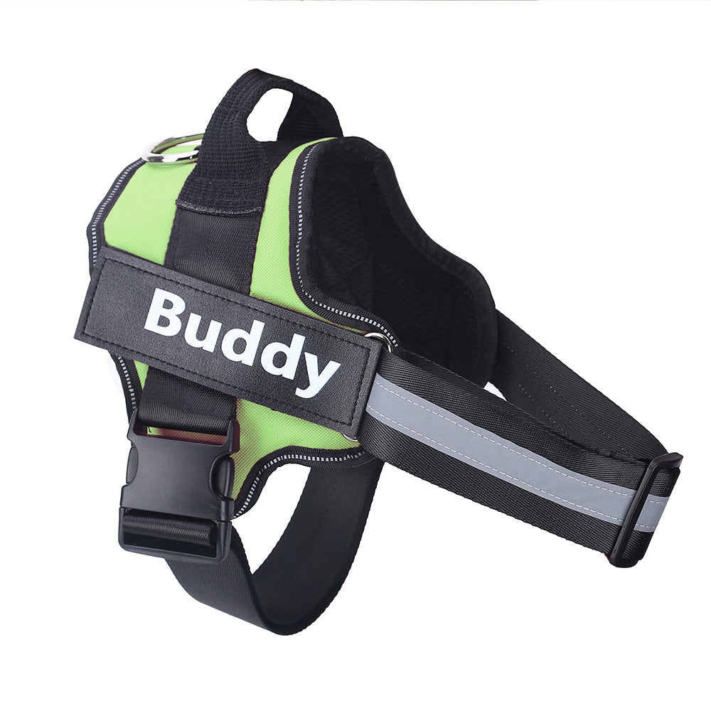 Custom No-Pull Reflective Dog Harness – Adjustable, Breathable Pet Vest