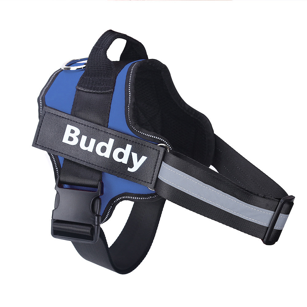 Custom No-Pull Reflective Dog Harness – Adjustable, Breathable Pet Vest