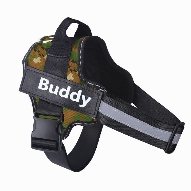 Custom No-Pull Reflective Dog Harness – Adjustable, Breathable Pet Vest