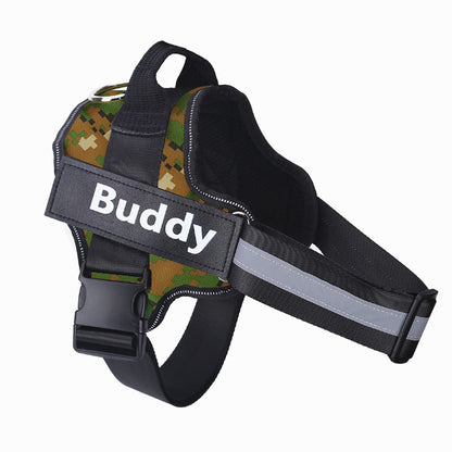 Custom No-Pull Reflective Dog Harness – Adjustable, Breathable Pet Vest