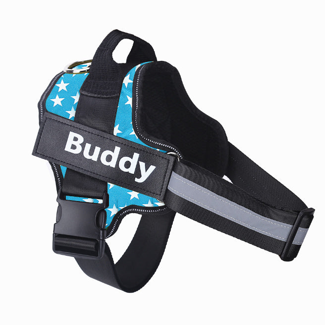 Custom No-Pull Reflective Dog Harness – Adjustable, Breathable Pet Vest