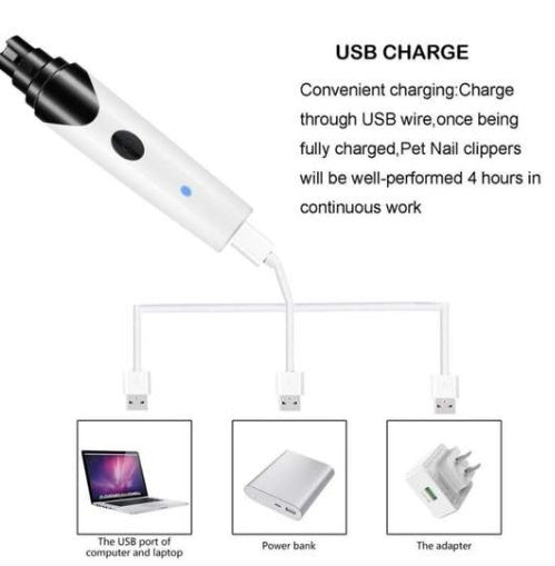 Electric Nail Clippers for Dogs & Cats – Safe & Silent Trimmer