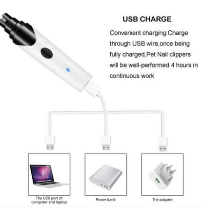 Electric Nail Clippers for Dogs & Cats – Safe & Silent Trimmer