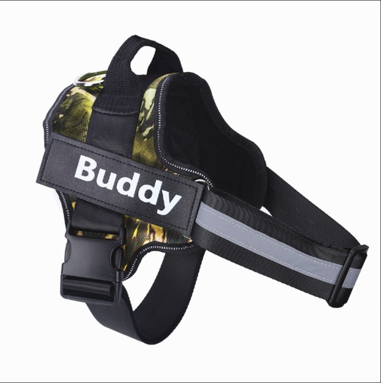 Custom No-Pull Reflective Dog Harness – Adjustable, Breathable Pet Vest