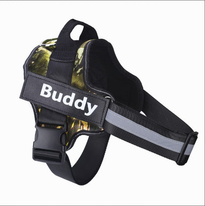 Custom No-Pull Reflective Dog Harness – Adjustable, Breathable Pet Vest