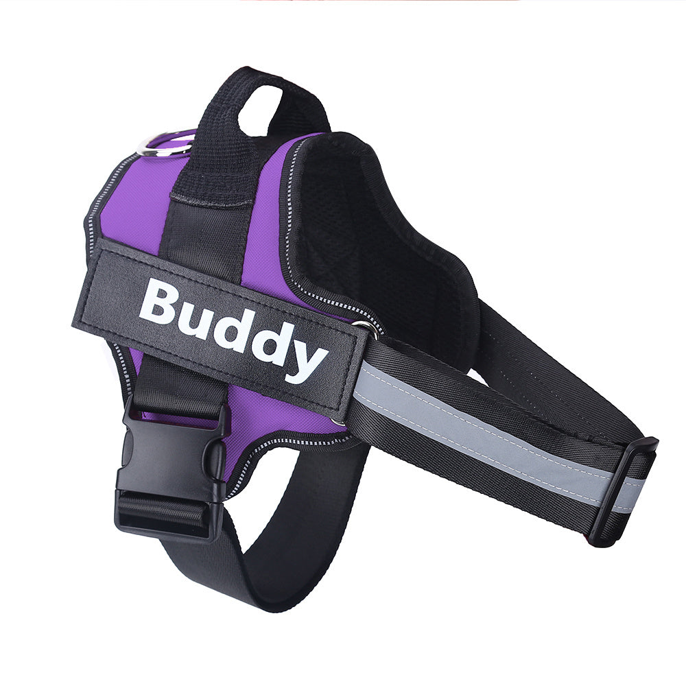 Custom No-Pull Reflective Dog Harness – Adjustable, Breathable Pet Vest