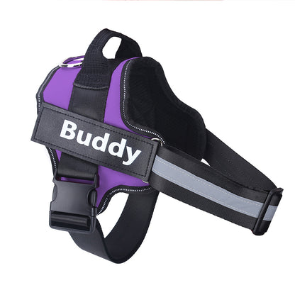 Custom No-Pull Reflective Dog Harness – Adjustable, Breathable Pet Vest