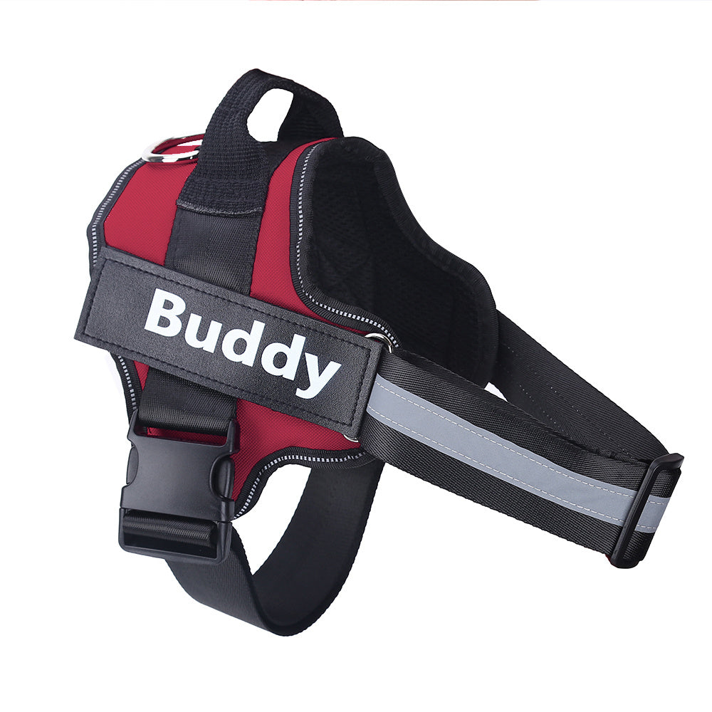 Custom No-Pull Reflective Dog Harness – Adjustable, Breathable Pet Vest
