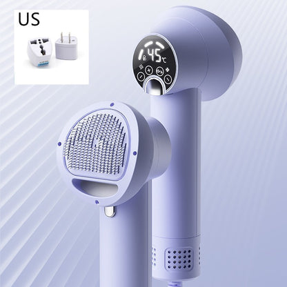 Smart Pet Hair Dryer & Grooming Comb – Quiet & Safe Drying for Dogs & Cats