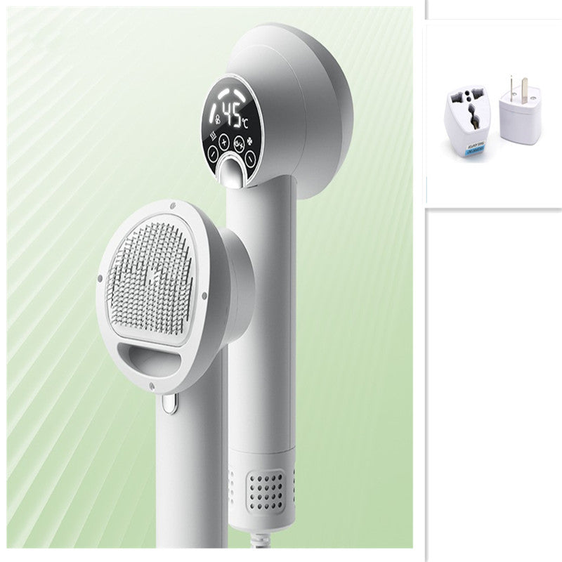 Smart Pet Hair Dryer & Grooming Comb – Quiet & Safe Drying for Dogs & Cats