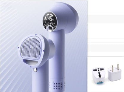 Smart Pet Hair Dryer & Grooming Comb – Quiet & Safe Drying for Dogs & Cats