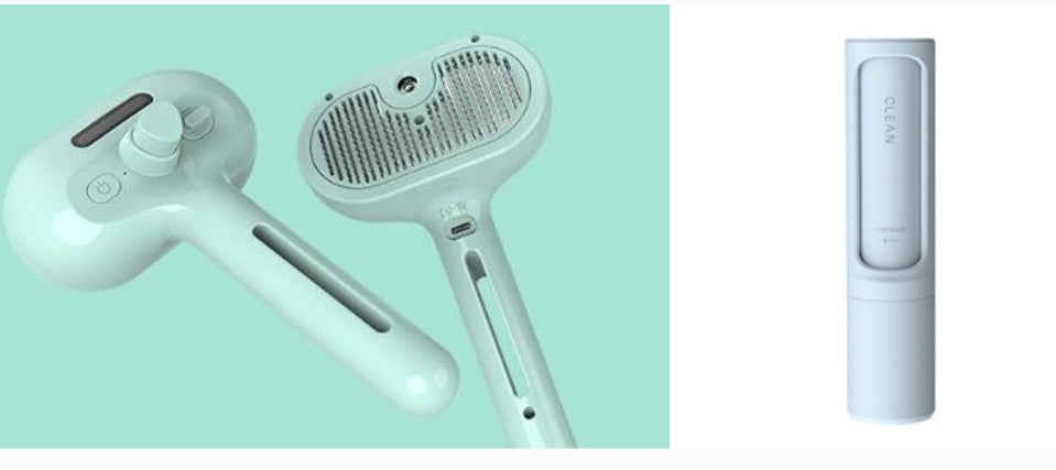 2-in-1 Self-Cleaning Pet Comb with Built-In Mist – Grooming Brush for Dogs & Cats
