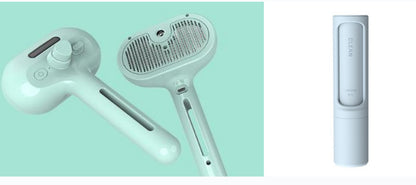 2-in-1 Self-Cleaning Pet Comb with Built-In Mist – Grooming Brush for Dogs & Cats