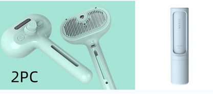 2-in-1 Self-Cleaning Pet Comb with Built-In Mist – Grooming Brush for Dogs & Cats