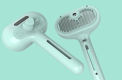 2-in-1 Self-Cleaning Pet Comb with Built-In Mist – Grooming Brush for Dogs & Cats